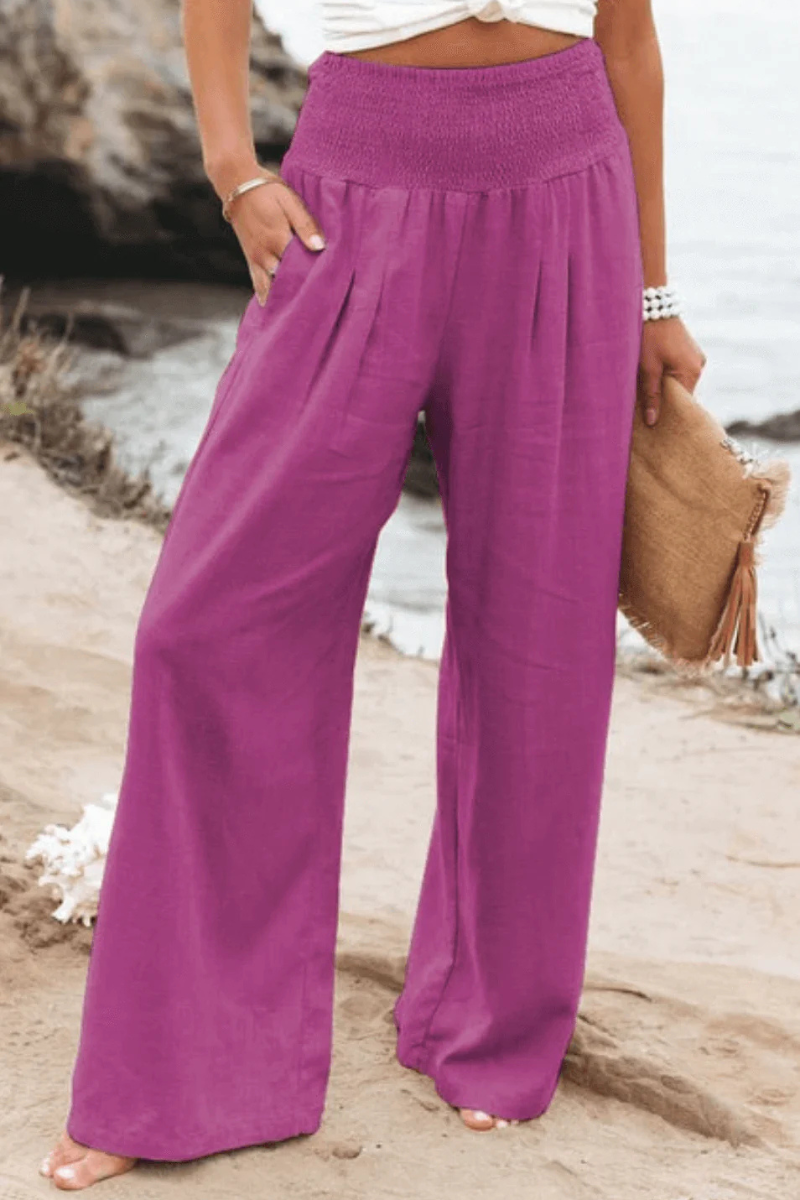 Xandrine | Damen Elegant Weite Hose | Sommer