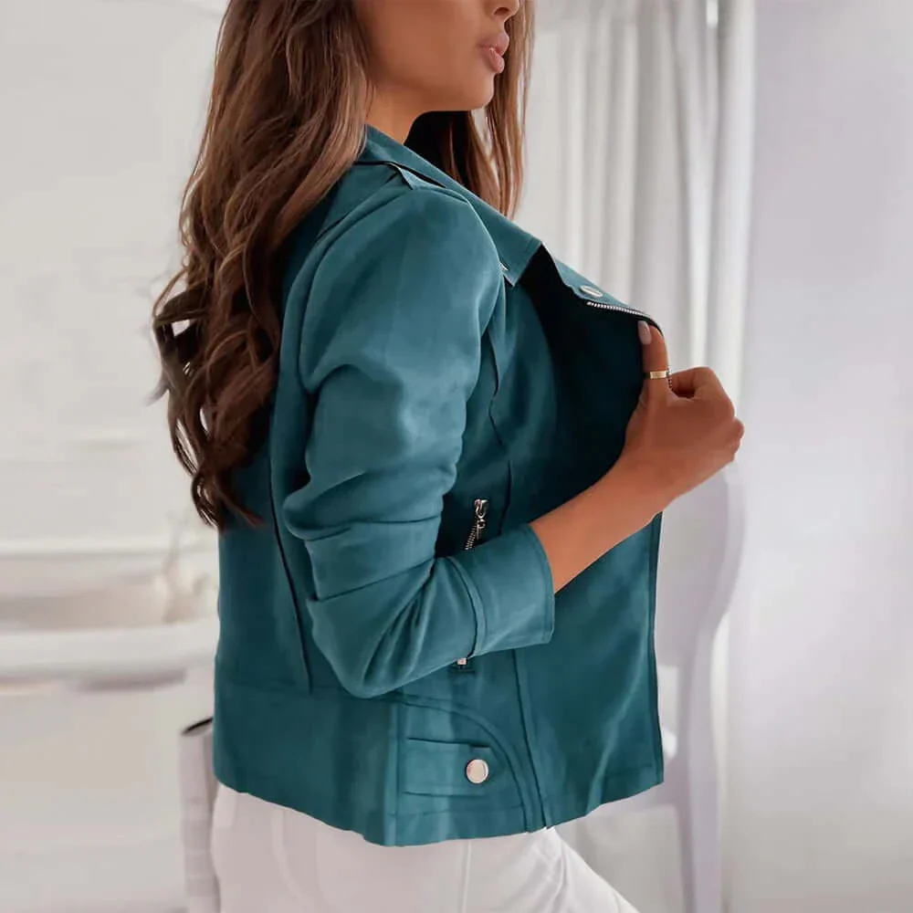 Zaya | Damen Kurze Jacke | Schwarz
