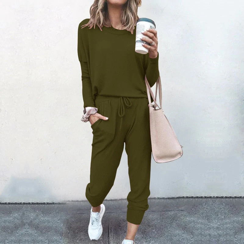 Alyssa | Damen Modern Hausanzuge | Zweiteiler Set