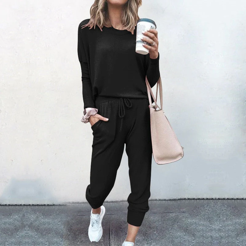 Alyssa | Damen Modern Hausanzuge | Zweiteiler Set