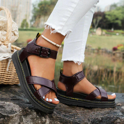 Amesyl | Damen Plateau Sandalen | Bequem