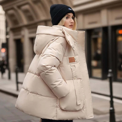 Xianneah | Damen Schwarz Steppjacke | Daunenjacke Winter