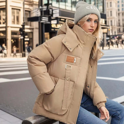 Xianneah | Damen Schwarz Steppjacke | Daunenjacke Winter