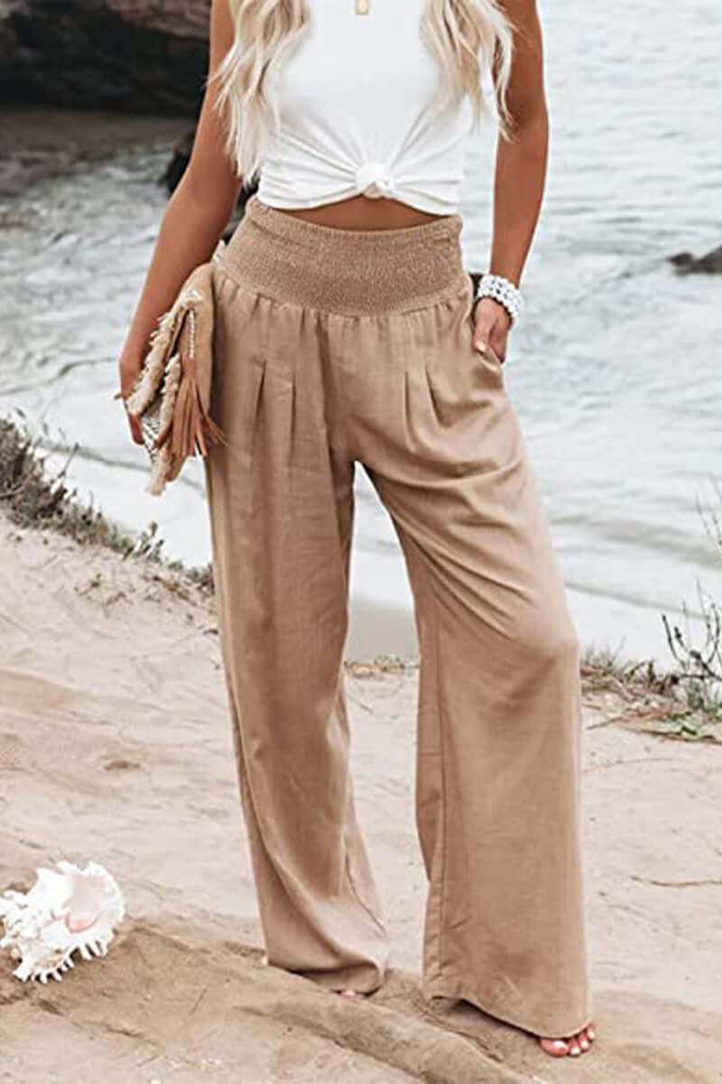 Xandrine | Damen Elegant Weite Hose | Sommer