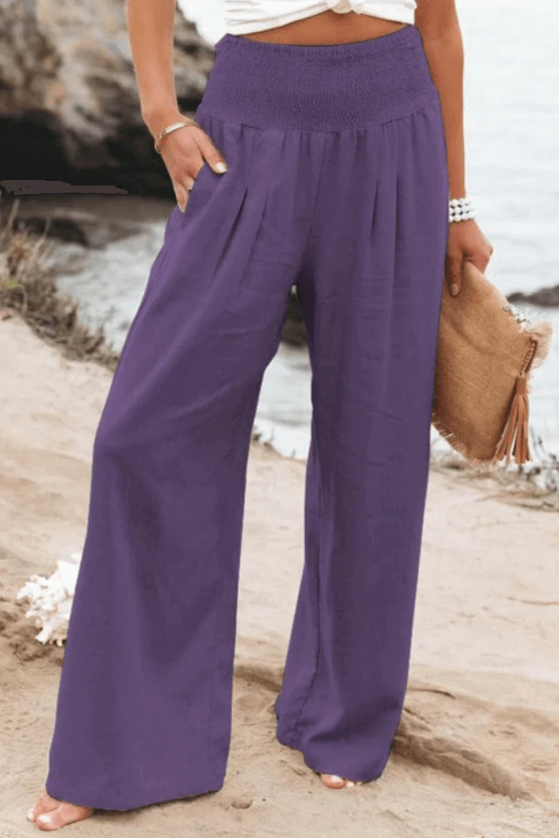Xandrine | Damen Elegant Weite Hose | Sommer