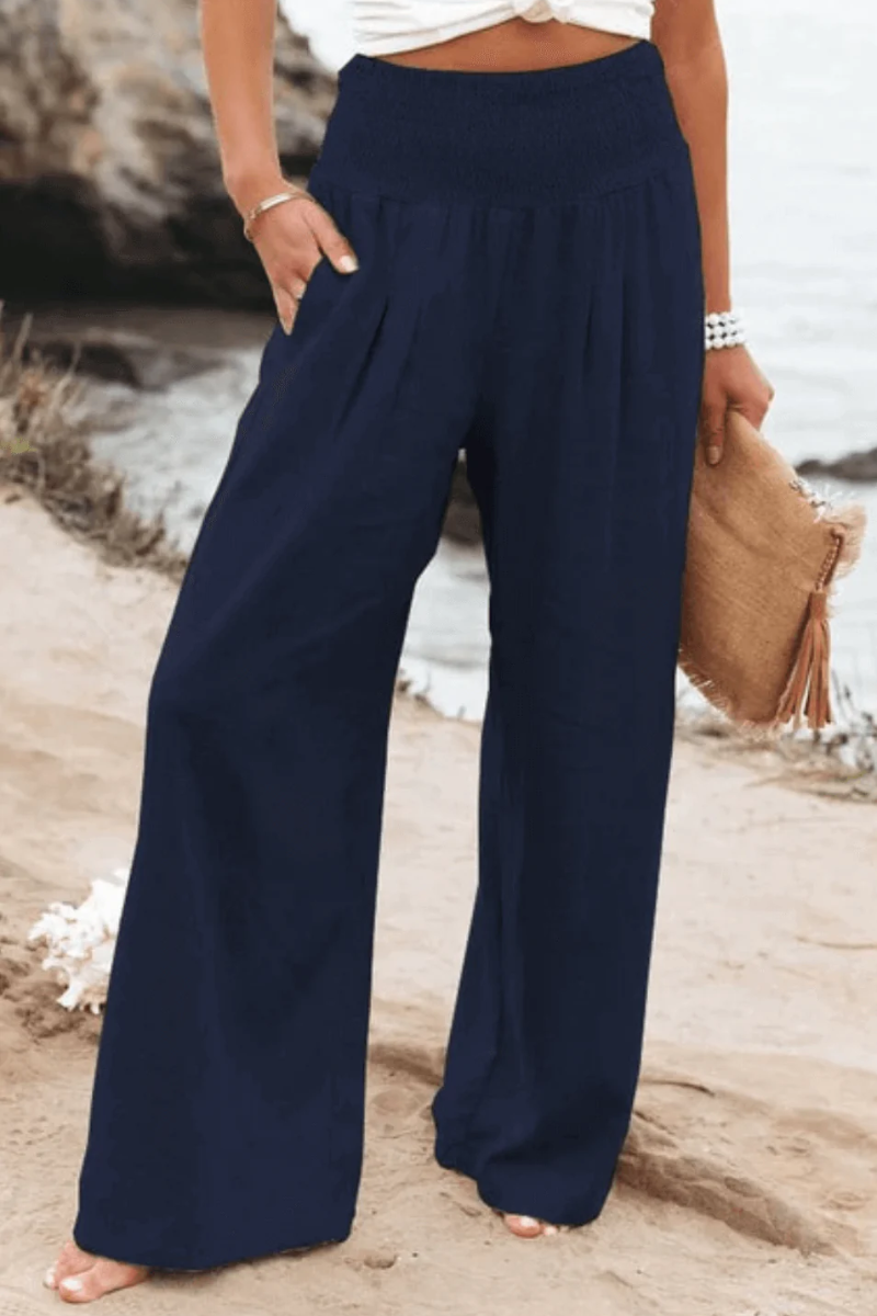 Xandrine | Damen Elegant Weite Hose | Sommer