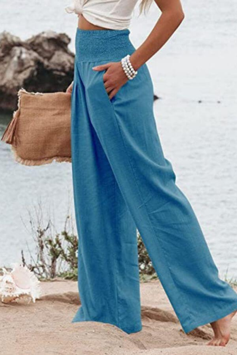 Xandrine | Damen Elegant Weite Hose | Sommer
