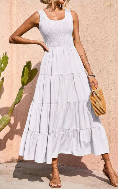 Arcelia – Bezauberndes ärmelloses Maxikleid mit Stufen