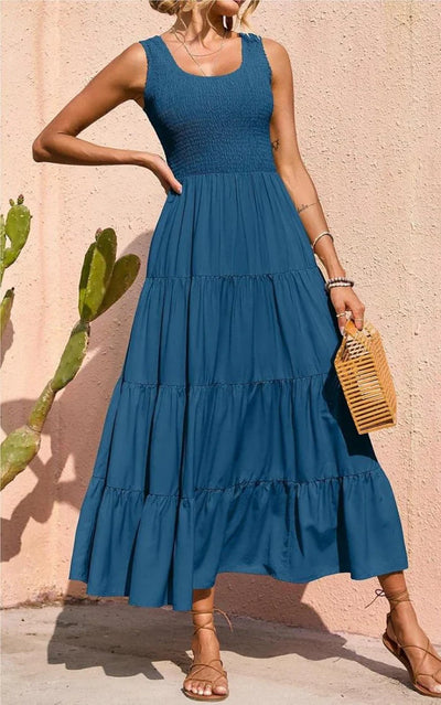 Arcelia – Bezauberndes ärmelloses Maxikleid mit Stufen