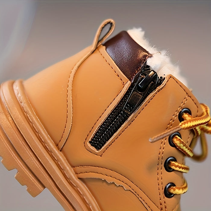 Wasserfeste Fleece-Winterstiefel für Jungen – Mit Warmfutter & Profilsohle