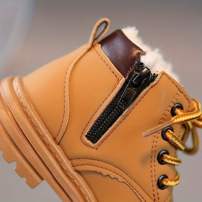 Wasserfeste Fleece-Winterstiefel für Jungen – Mit Warmfutter & Profilsohle
