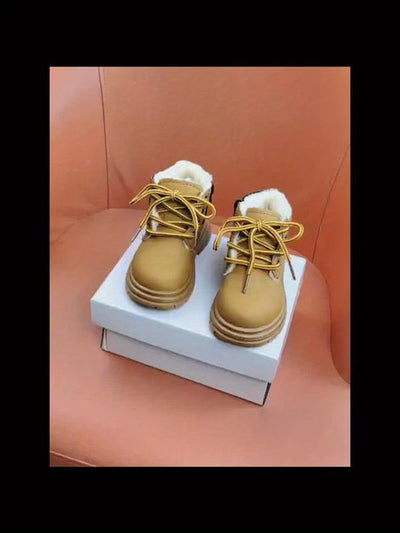 Wasserfeste Fleece-Winterstiefel für Jungen – Mit Warmfutter & Profilsohle