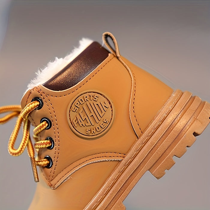 Wasserfeste Fleece-Winterstiefel für Jungen – Mit Warmfutter & Profilsohle