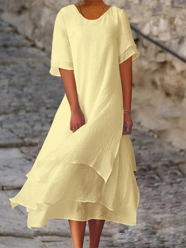 Alyssa | Festliches Damenkleid im Asymmetrischen Lagen-Look