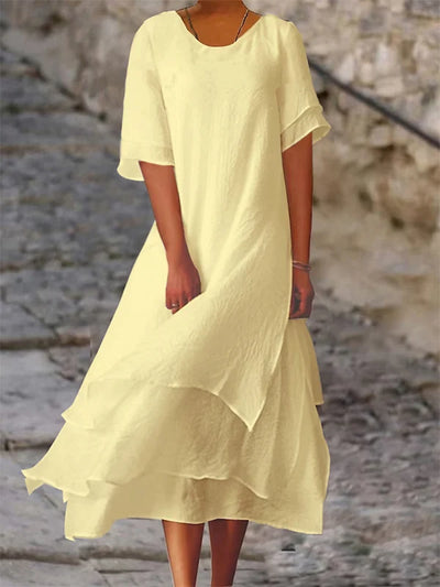 Alyssa | Festliches Damenkleid im Asymmetrischen Lagen-Look