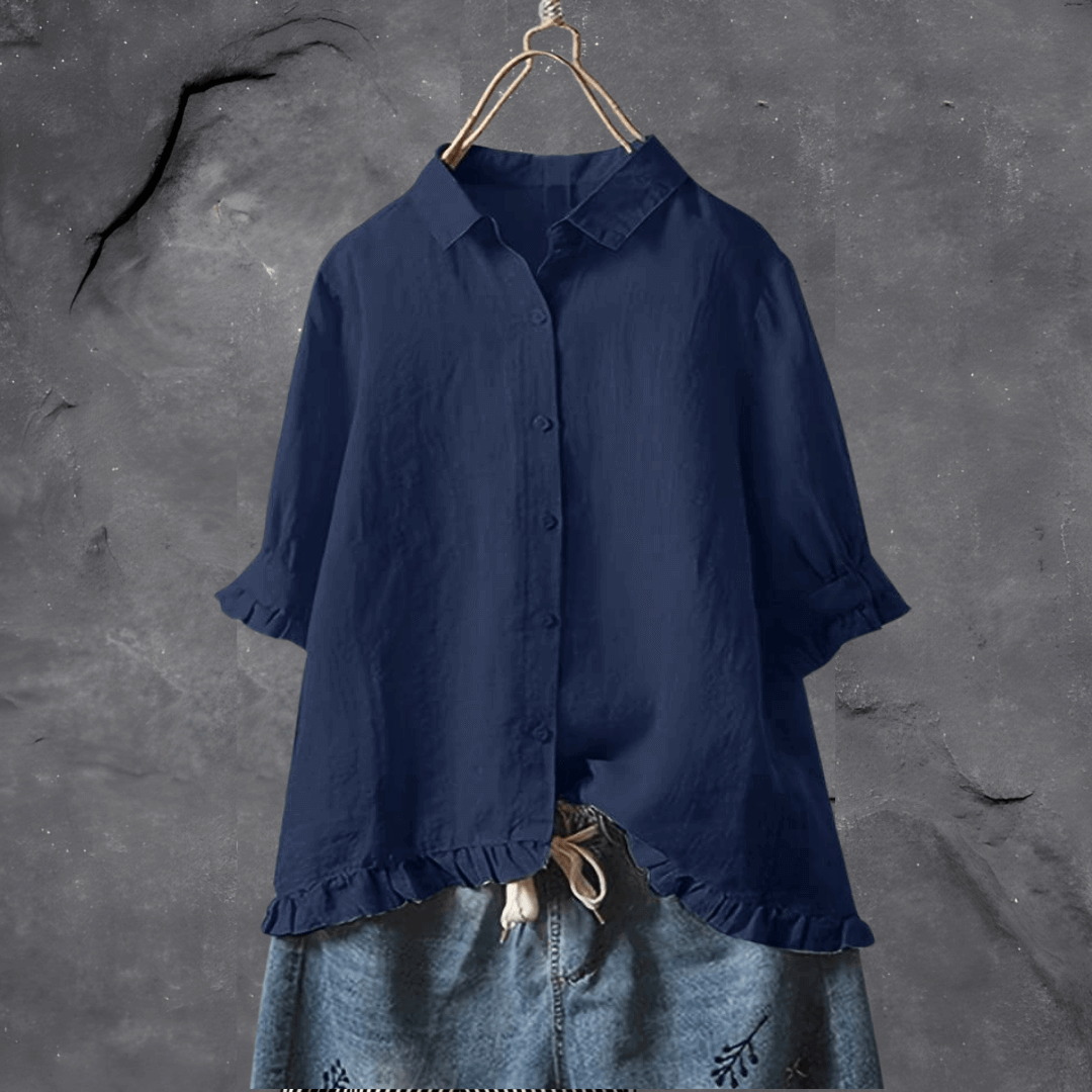 Avyanna | Damen Elegant Bluse | Weiß