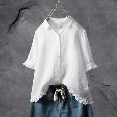 Avyanna | Damen Elegant Bluse | Weiß