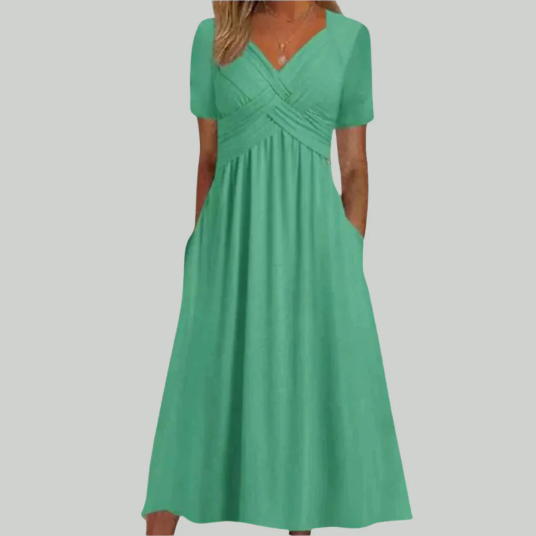 Betty | Elegantes Schwarzes Kleid | Midi