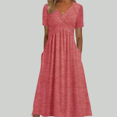 Betty | Elegantes Schwarzes Kleid | Midi
