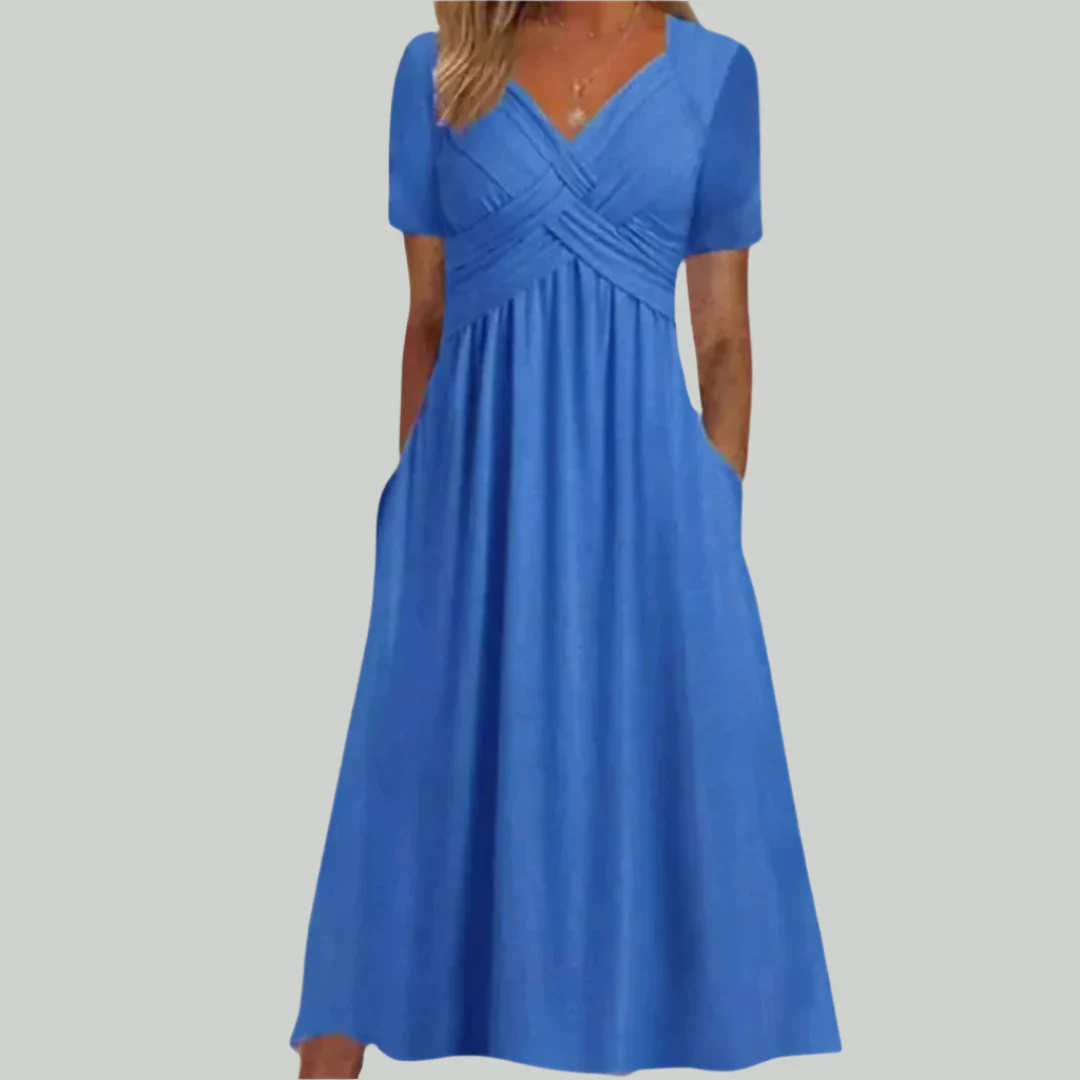 Betty | Elegantes Schwarzes Kleid | Midi
