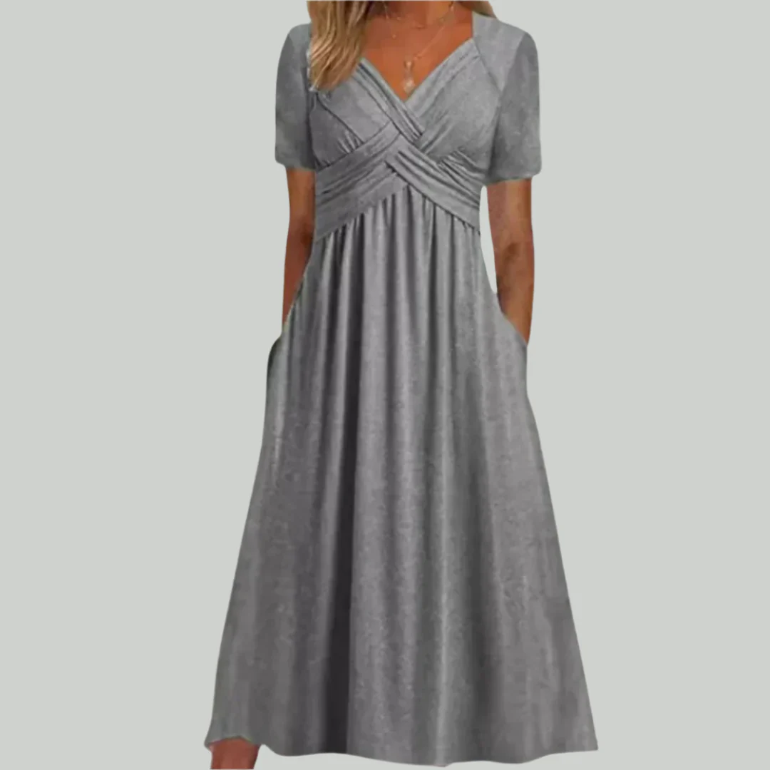 Betty | Elegantes Schwarzes Kleid | Midi
