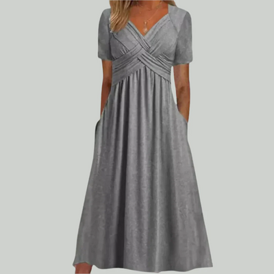 Betty | Elegantes Schwarzes Kleid | Midi