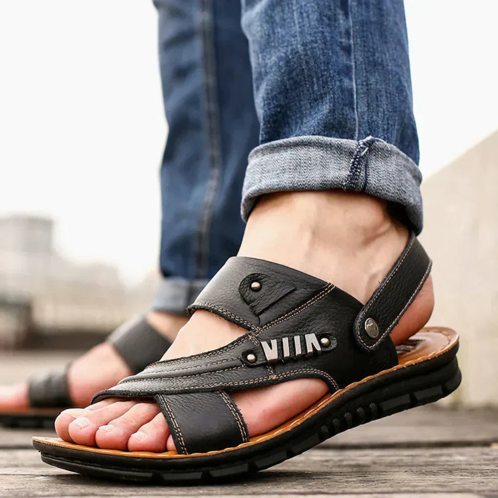 Alfonso | Elegante Leder Sandalen für Herren