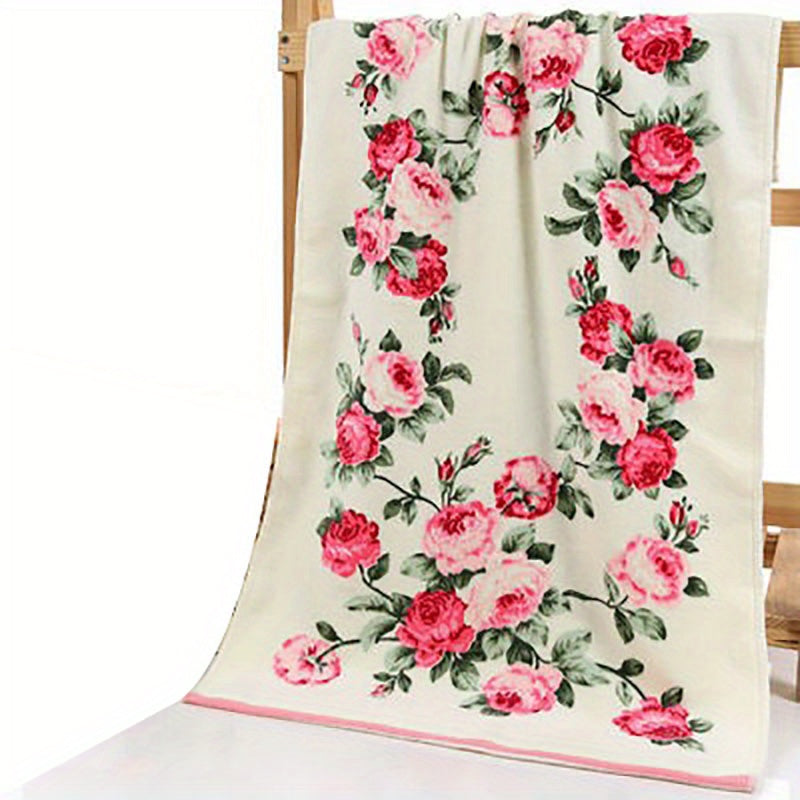 Blumenmuster Handtuch – Weich, Stilvoll & Perfekt für den Alltag