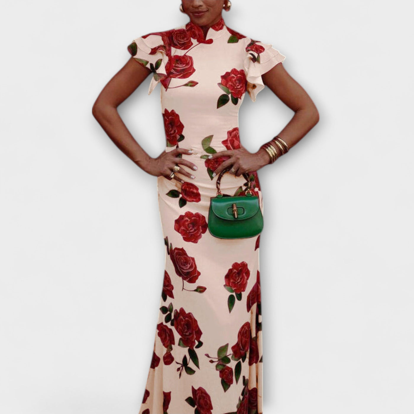 Luna - Maxikleid mit Blumenmuster