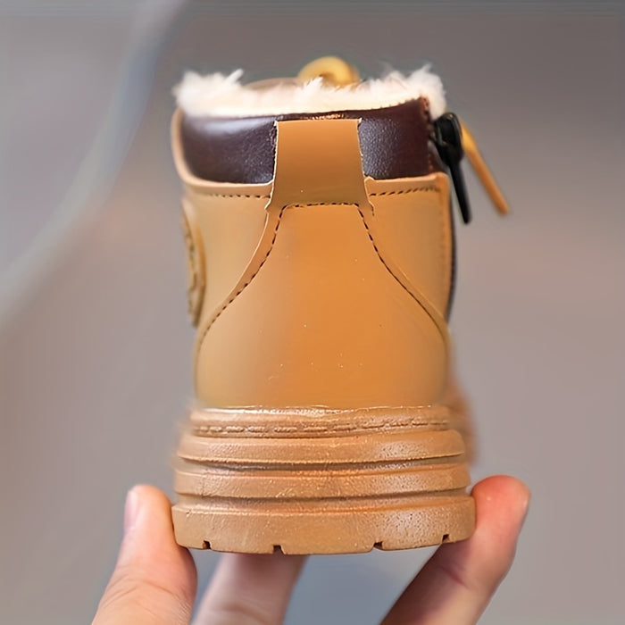 Wasserfeste Fleece-Winterstiefel für Jungen – Mit Warmfutter & Profilsohle