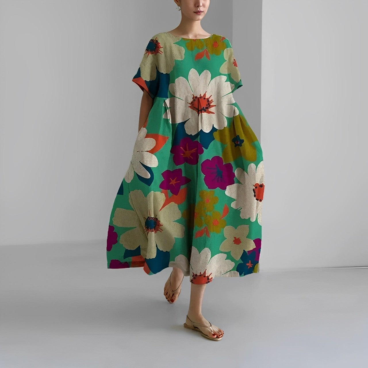 Bedrucktes Kleid für Damen – Velya