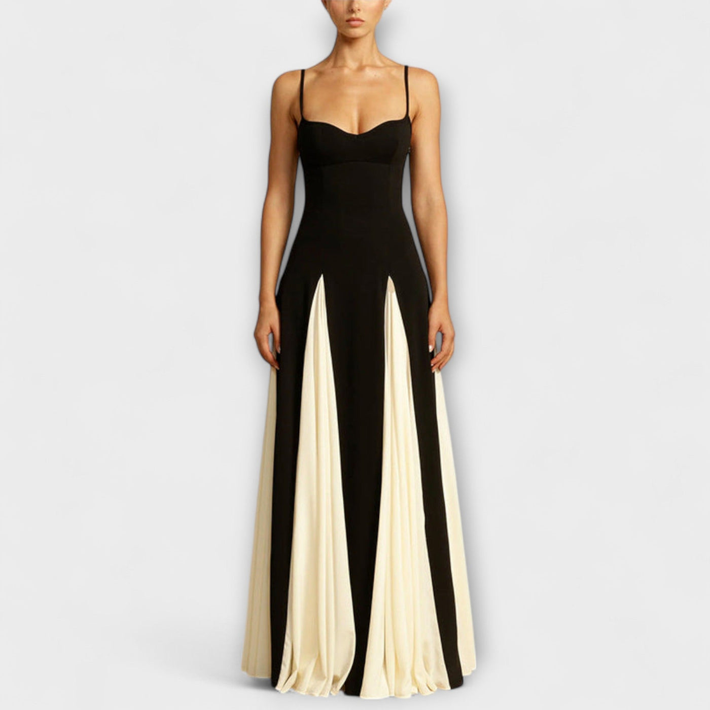 Ember - Klassisches A-Linien Maxikleid mit Tüll-Details