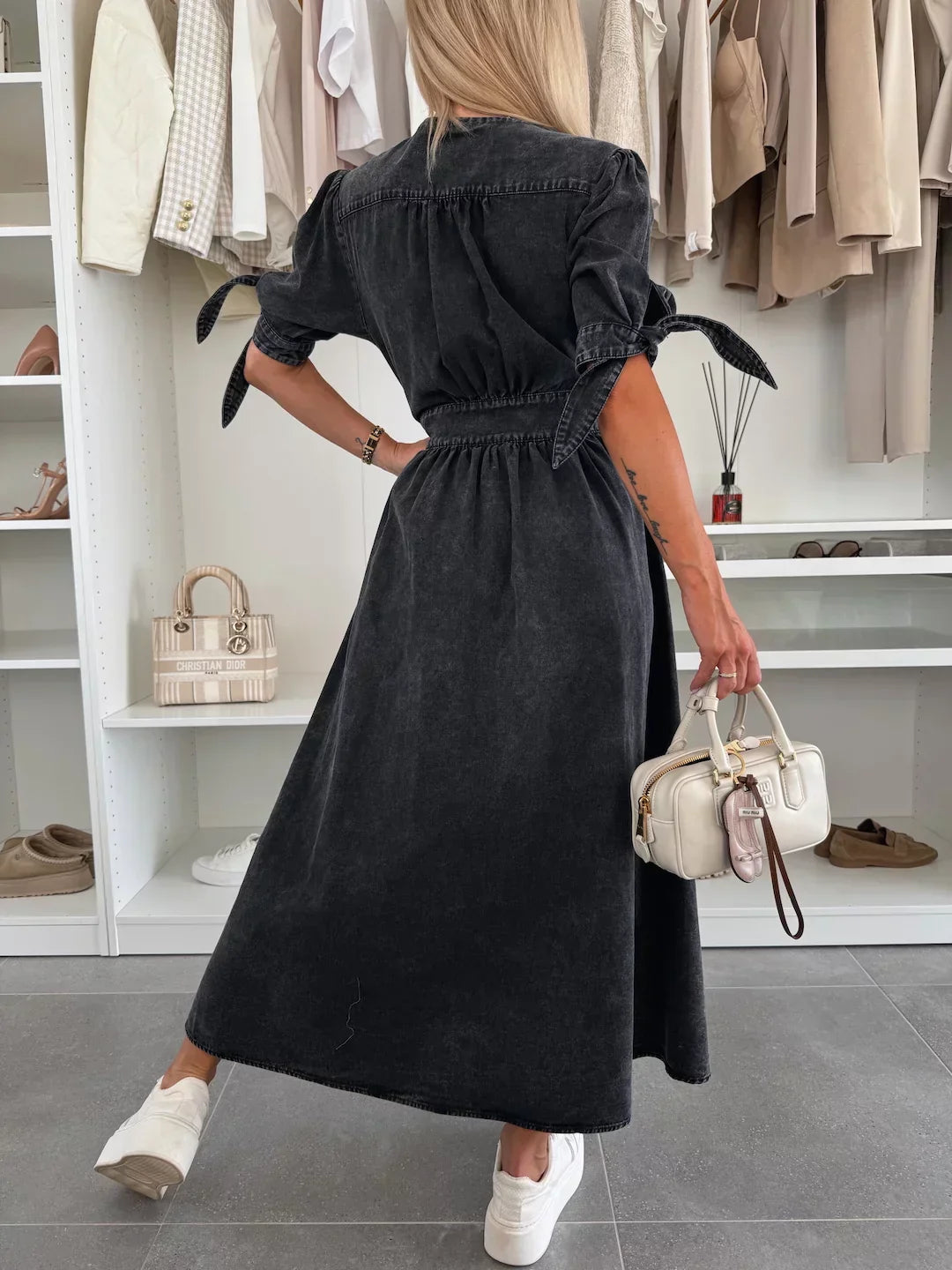 Heidi | Stilvolle Mode Denim Kleid