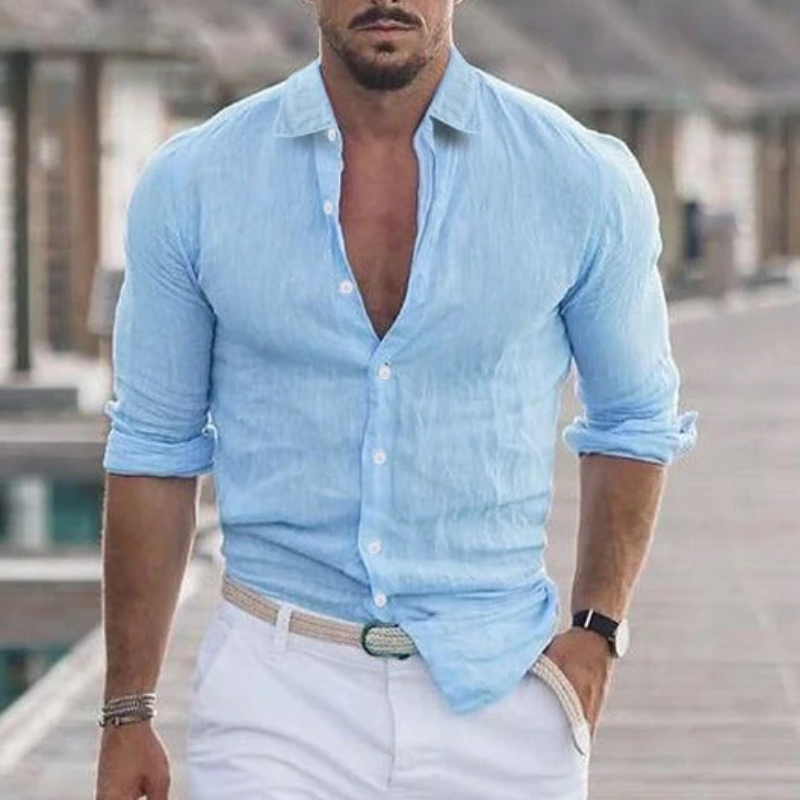 Arvid | Herren Freizeithemd | Langarm