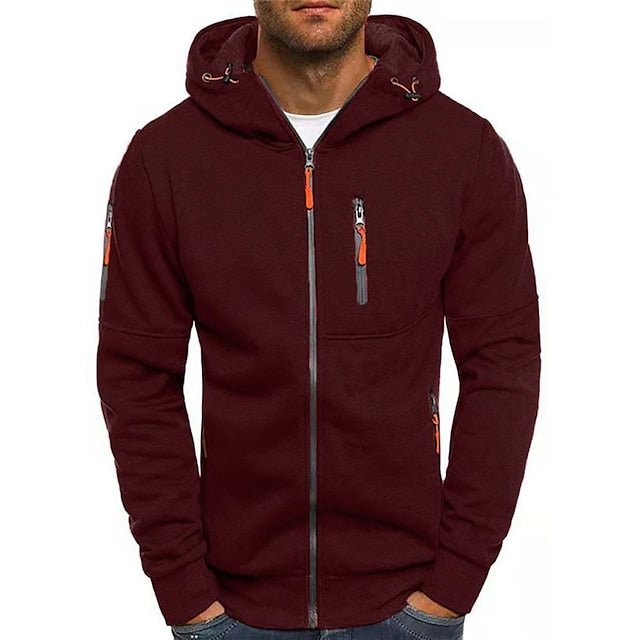 Dennis | Zip-Up Jacke mit Kapuze