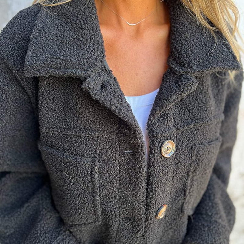 Aubrey™ - Gemütliche Knopf-Jacke
