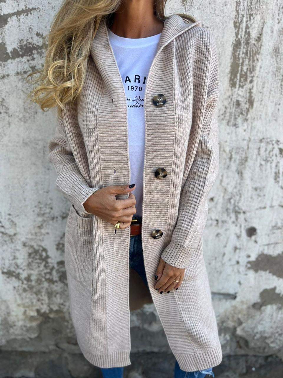 Felicia | Elegante lange Strickjacke