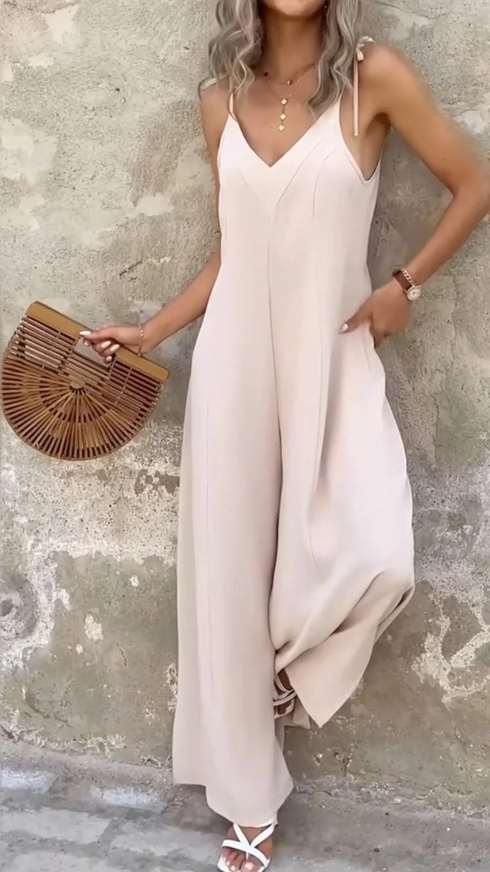 Viviette – Eleganter ärmelloser Jumpsuit