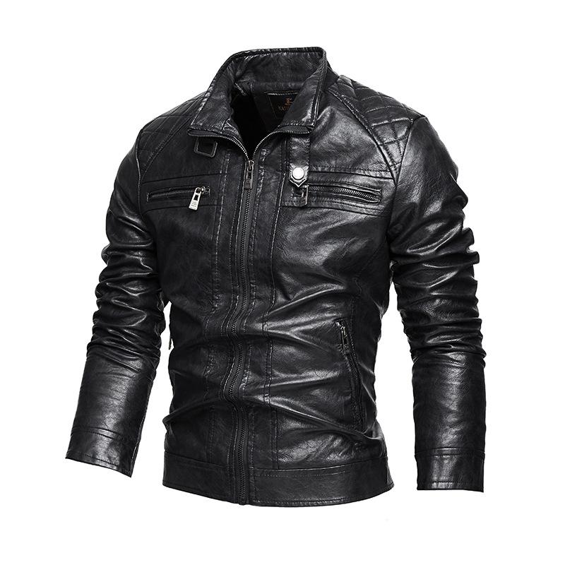 Vintage-Herrenjacke mit Reißverschlusstaschen