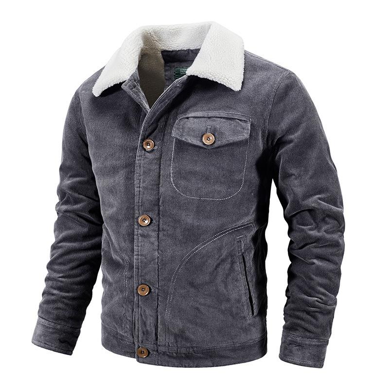 Vintage-Herrenjacke mit mehreren Taschen