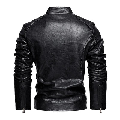 Vintage-Herrenjacke mit Reißverschlusstaschen