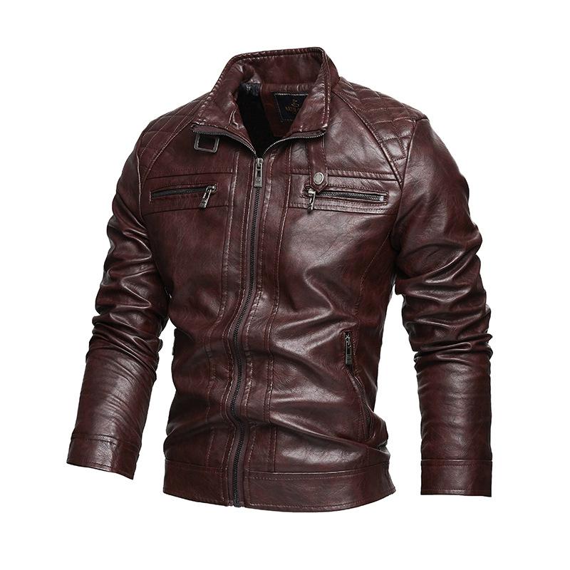 Vintage-Herrenjacke mit Reißverschlusstaschen