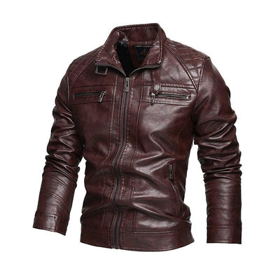 Vintage-Herrenjacke mit Reißverschlusstaschen
