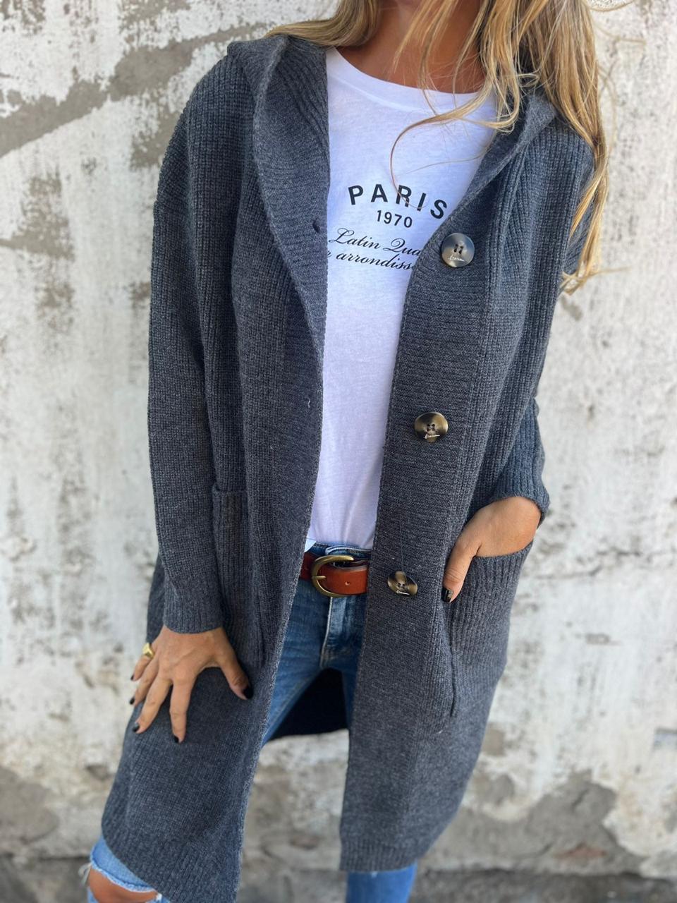 Felicia | Elegante lange Strickjacke