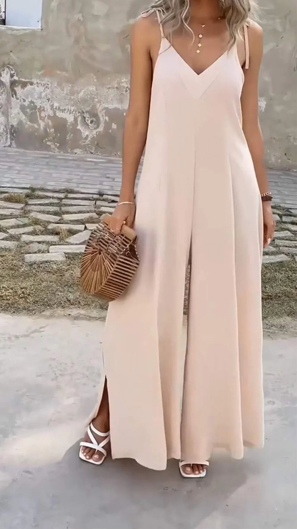 Viviette – Eleganter ärmelloser Jumpsuit