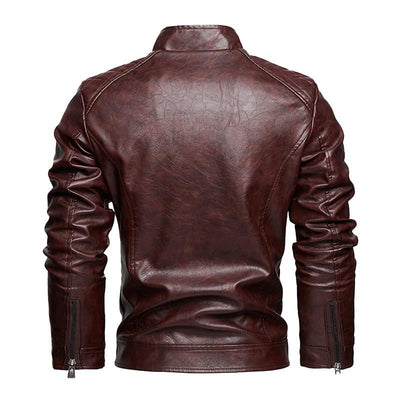 Vintage-Herrenjacke mit Reißverschlusstaschen