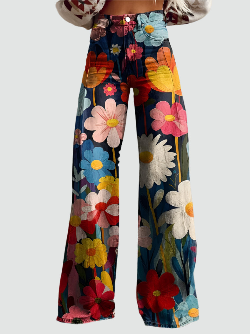 Blumen Macht | Vintage Schlaghosen