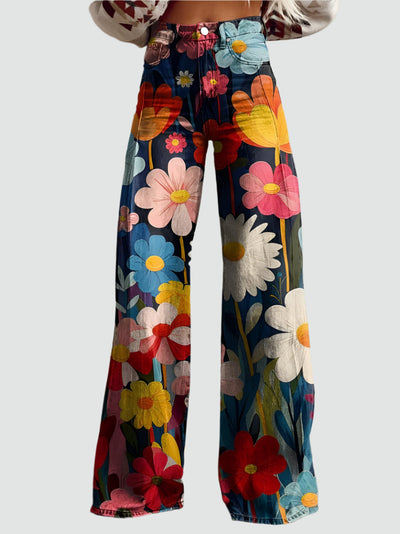 Blumen Macht | Vintage Schlaghosen