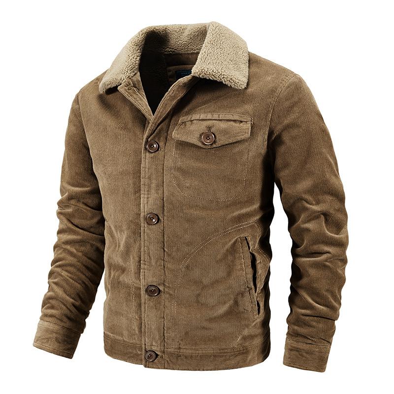 Vintage-Herrenjacke mit mehreren Taschen