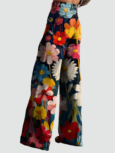 Blumen Macht | Vintage Schlaghosen